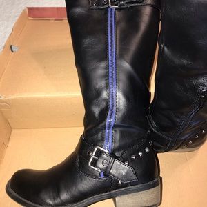 Women’s knee boot, black, size 6M